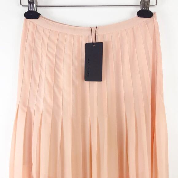 Blaque Label for Lulus Pretty Parfait Peach Long Pleated Maxi Skirt NWT - Picture 3 of 11